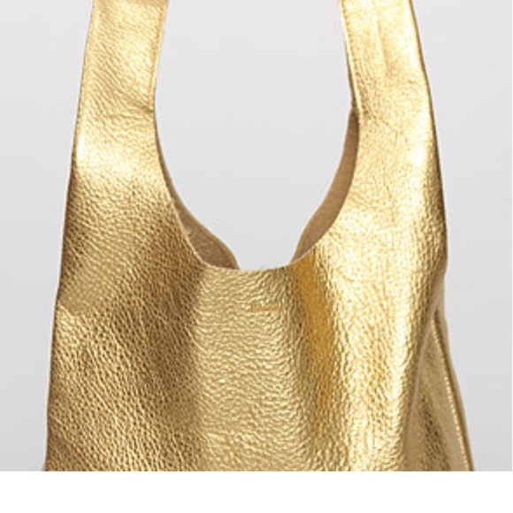 Baggu extra large soft gold leather tote bag - Picture 6 of 7